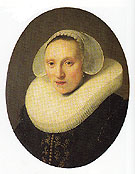 Cornelia Pronck Wife of Albert Cuyper 1633 - Rembrandt Van Rijn reproduction oil painting
