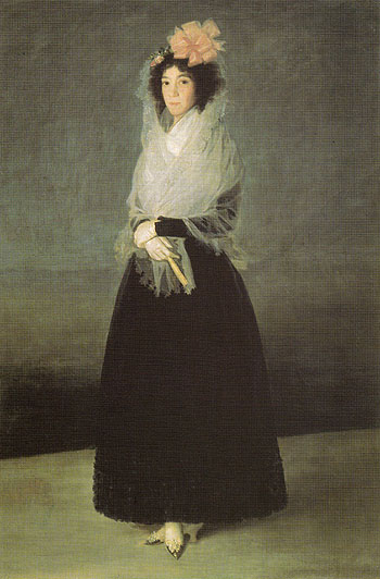 The Countess of Carpio Marquise de la Solana 1757 - Francisco de Goya ya Lucientes reproduction oil painting