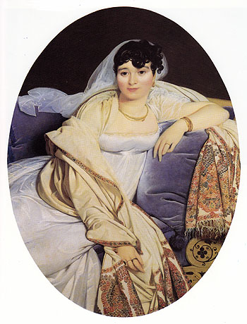 Madame Riviere - Jean-Auguste-Dominique-Ingres reproduction oil painting