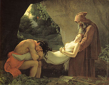 The Burial of Atala - Anne-Louis Girodet de Roucy-Trioson reproduction oil painting