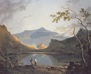 View of Snowdon from Llyn Nantlle c1766 - Richard Wilson reproduction oil painting