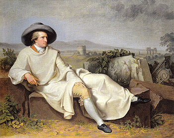 Goethe in the Roman Campagna 1787 - Johann Heinrich Wilhelm Tischbein reproduction oil painting