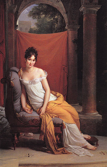 Madame Recamier 1802 - Francois Gerard reproduction oil painting