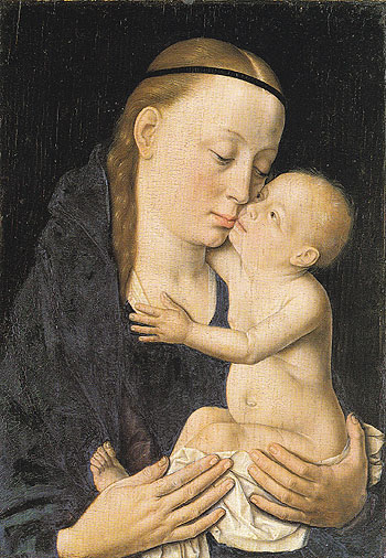 Virgin and Child - Dieric Bouts reproduction oil painting