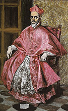 Portrait of A Cardinal - El Greco reproduction oil painting
