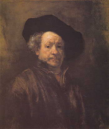 Self Portrait 1660 - Rembrandt Van Rijn reproduction oil painting