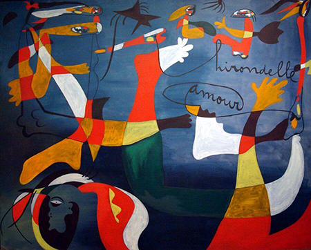 Swallow Love c1933 - Joan Miro reproduction oil painting