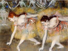 Dancers Bending Down (The Ballerinas) 1885 - Edgar Degas