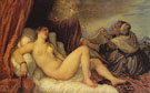 Danae c1546 - Titian reproduction oil painting