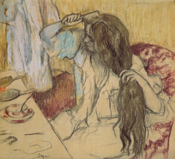 Woman at Her Toilette 1889 - Edgar Degas reproduction oil painting