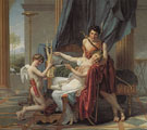 Sappho and Phaon 1809 - Jacques Louis David reproduction oil painting