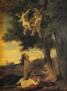 Cupids and Genii 1630 - Nicolas Poussin reproduction oil painting