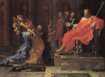 Esther Before Ahasuerus 1640 - Nicolas Poussin reproduction oil painting