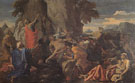 Moses Striking the Rock 1649 - Nicolas Poussin reproduction oil painting