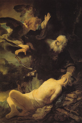 Abraham and Isaac 1634 - Rembrandt Van Rijn reproduction oil painting