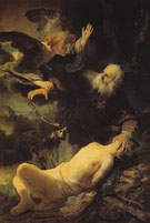 Abraham and Isaac 1634 - Rembrandt Van Rijn reproduction oil painting