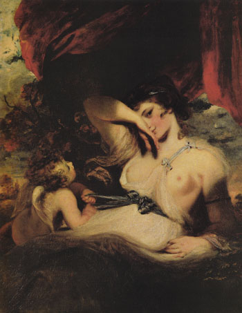 Cupid Undoing Venus's Belt - Sir Joshua Reynolds reproduction oil painting