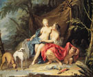 Jupiter and Callisto - Jacopo Amigoni reproduction oil painting