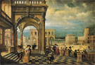 Italian Palace 1623 - Hendrik van Steenwyck The Younger reproduction oil painting