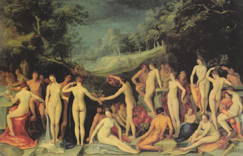 Garden of Love - Karel van Mander I reproduction oil painting