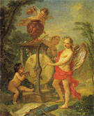 Cupid Sharpening His Arrow 1750 - Charles Joseph Natoire