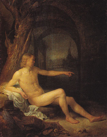 Bather 1 c1660 - Gerrit Dou reproduction oil painting