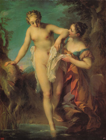 Bather c1724 - Francois Lemoine reproduction oil painting