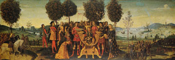 The Magnanimity of Scipio Africanus - Bernardino Fungai reproduction oil painting