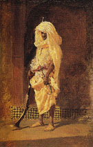 Moroccan Soldier - Mariano Jose Maria Bernardo Fortuny Y Carbo reproduction oil painting