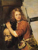 David with the Head of Goliath 1648 - Jacob van Oost I reproduction oil painting