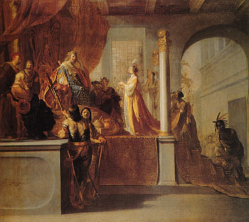 The Queen of Sheba before Solomon - Nicolaus Knupfer reproduction oil painting