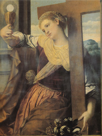 Allegory of Faith 1520 - Moretto da Brescia reproduction oil painting