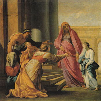 The Presentation of the Virgin in the Temple c1640 - Eustache le Sueur reproduction oil painting