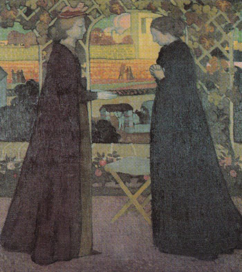 Mary Visits Elizabeth 1894 - Maurice Denis reproduction oil painting