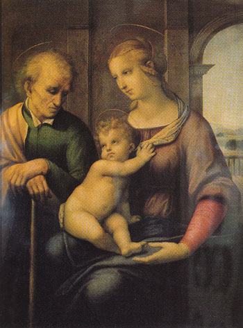 Holy Family 1506 - Raphael reproduction oil painting