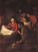 Adoration of the Shepherds - Bartolome Esteban Murillo reproduction oil painting