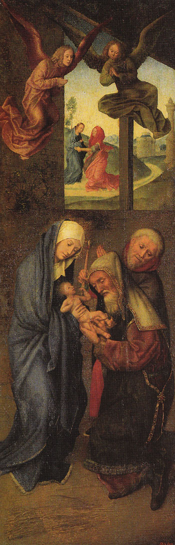 Adoration of the Magi Wings I - Hugo Van Der Goes reproduction oil painting