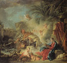 Rest on the Flight into Egypt 1757 - Francois Boucher reproduction oil painting