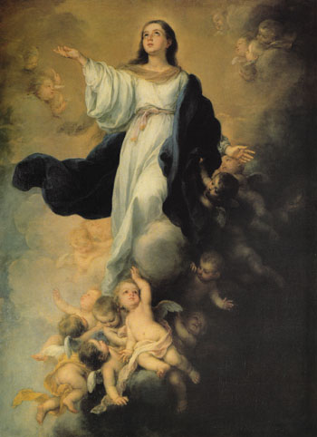 The Assumption of the Virgin 1670 - Bartolome Esteban Murillo reproduction oil painting