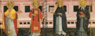 St Nicholas St Laurence St Peter the Martyr and St Anthony of Padua - Bartolommeo Caporali