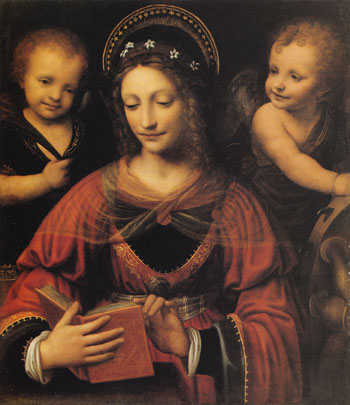 St Catherine 1527 - Luini reproduction oil painting