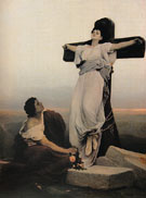 A Christian Martyr on the Cross St Julia - Gabriel Cornelius von Max