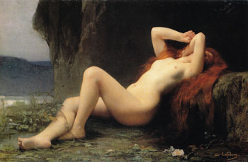 Mary Magdalen in the Grotto - Jules Joseph Lefebvre reproduction oil painting