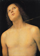 St Sebastian c1495 - Perugino reproduction oil painting