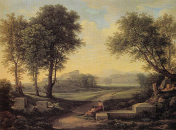 An Ideal Landscape 1810 - Johann Christian Reinhart reproduction oil painting