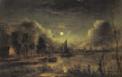 Moonlit River - Aert va der Neer
