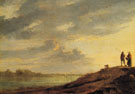 River Sunset - Aelbert Cuyp reproduction oil painting