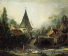Landscape near Beauvais 1740 - Francois Boucher reproduction oil painting