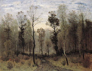 Autumn Day 1875 - Karl Buchholz reproduction oil painting