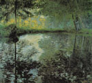 Pond at Montgeron 1876 - Claude Monet reproduction oil painting